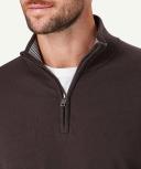 GAZMAN High Flex Half Zip in Dark Chocolate Brown S