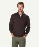 GAZMAN High Flex Half Zip in Dark Chocolate Brown XL