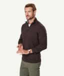 GAZMAN High Flex Half Zip in Dark Chocolate Brown XL