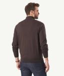 GAZMAN High Flex Half Zip Knit Chocolate S
