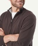 GAZMAN High Flex Half Zip Knit Chocolate S