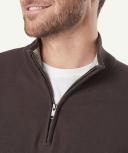 GAZMAN High Flex Half Zip Knit Chocolate XL