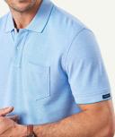 GAZMAN Oxford Pocket Polo in Blue L
