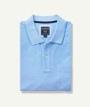 GAZMAN Oxford Pocket Polo in Blue L