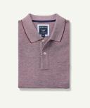 GAZMAN Oxford Pocket Polo in Burgundy Red M