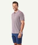 GAZMAN Oxford Pocket Polo in Burgundy Red M