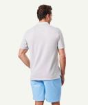 GAZMAN Oxford Pocket Polo in Pale Grey M