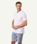 GAZMAN Oxford Pocket Polo in Pale Pink Red XXL
