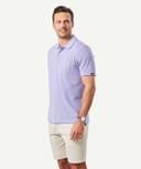 GAZMAN Oxford Pocket Polo in Violet Purple L