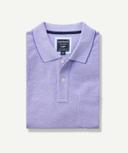 GAZMAN Oxford Pocket Polo in Violet Purple L