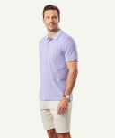 GAZMAN Oxford Pocket Polo in Violet Purple XXL