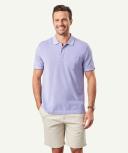 GAZMAN Oxford Pocket Polo in Violet Purple XXL