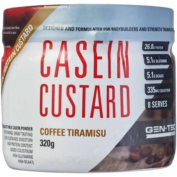 Gen-Tec Casein Custard 320g Chocolate