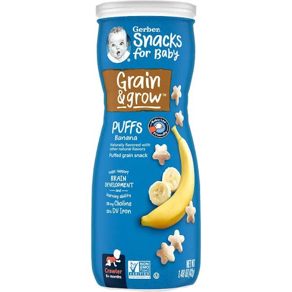 Gerber Graduates Puffs, Banana, 1.48-Ounce (pack of 6)