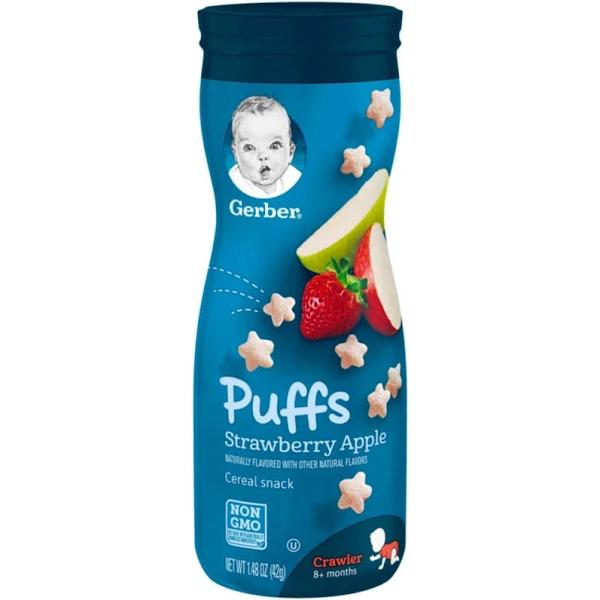 Gerber Graduates Puffs, Strawberry Apple, 1.48-Ounce (Pack of 6)