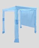 Get It Now Beach Cabana With Back Wall in Blue