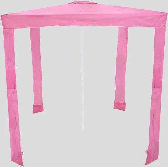 Get It Now Beach Cabana With Back Wall in Pink