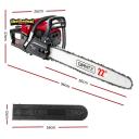 Giantz Latest 62CC Petrol Commercial Chainsaw 22 Bar E-Start Chain Saw Pruning