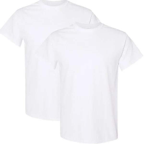 Gildan Heavy Cotton Men's Adult Short Sleeve T-Shirt - 2 Pack