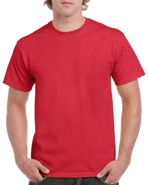 Gildan Heavy Cotton T-Shirt 100% 5.3 oz. - Red, 4x