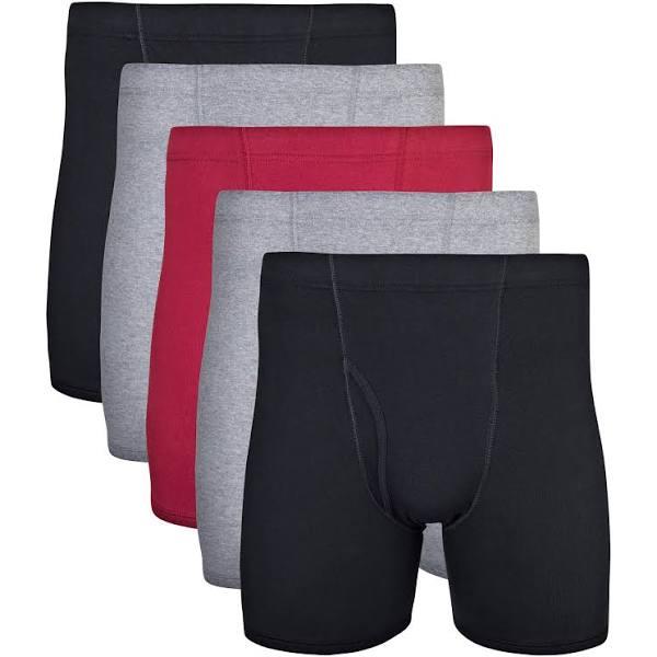 Gildan Men's Boxer Briefs with Covered Waistband