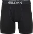 Gildan Men's Cotton Stretch Regular Leg Boxer Brief, Black Soot