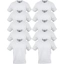 Gildan Men's Heavy Cotton T-Shirt, Style G5000, Multipack, Ash Grey (10-Pack), Large
