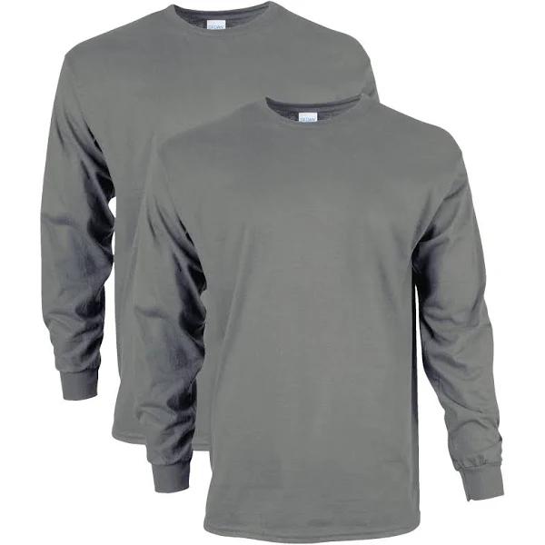 Gildan Men's Ultra Cotton Adult Long Sleeve T-Shirt, 2-Pack