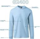 Gildan Men's Ultra Cotton Long Sleeve T-Shirt, Style G2400, Multipack
