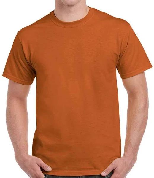 Gildan Men's Ultra Cotton Short Sleeve T Shirt Texas Orange S