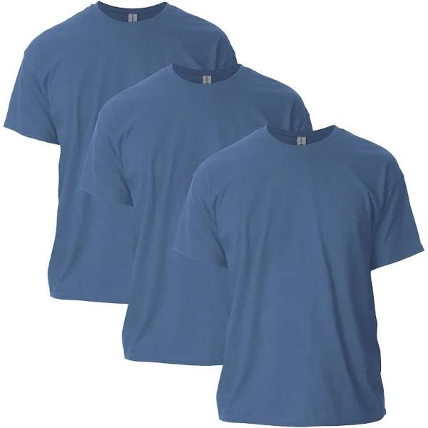 Gildan Men's Ultra Cotton T-Shirt, Style G2000, Multipack, Heather Indigo (3-Pack), 2X-Large