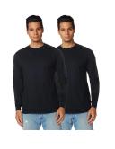 Gildan Mens G5400 Heavy Cotton Long Sleeve T-Shirt, 2-Pack Long Sleeve Shirt