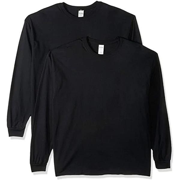 Gildan Mens G5400 Heavy Cotton Long Sleeve T-Shirt, 2-Pack Long Sleeve Shirt