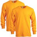 Gildan Mens G5400 Heavy Cotton Long Sleeve T-Shirt, 2-Pack Long Sleeve Shirt