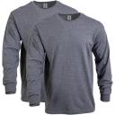 Gildan Mens G5400 Heavy Cotton Long Sleeve T-Shirt, 2-Pack Long Sleeve Shirt
