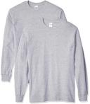 Gildan Mens G5400 Heavy Cotton Long Sleeve T-Shirt, 2-Pack Long Sleeve Shirt
