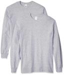 Gildan Mens G5400 Heavy Cotton Long Sleeve T-Shirt, 2-Pack Long Sleeve Shirt
