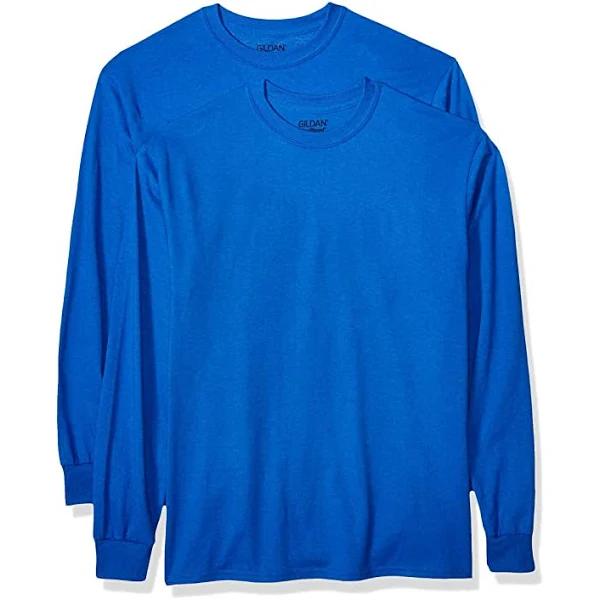 Gildan Mens G8400 DryBlend Adult Long Sleeve T-Shirt, 2-Pack Long Sleeve Shirt