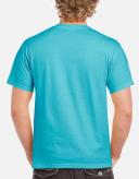 Gildan Mens Hammer Heavyweight T-Shirt Lagoon Blue M
