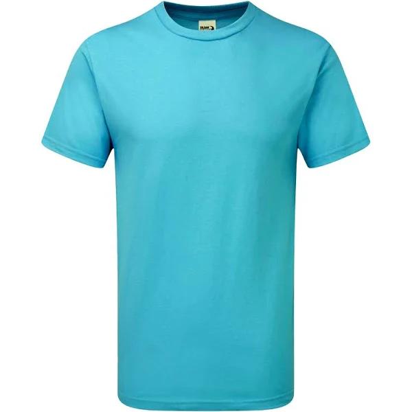 Gildan Mens Hammer Heavyweight T-Shirt Lagoon Blue S
