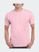 Gildan Mens Hammer Heavyweight T-Shirt Light Pink L