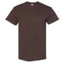 Gildan Mens Heavy Cotton Short Sleeve T-Shirt Dark Chocolate XL