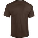 Gildan Mens Heavy Cotton Short Sleeve T-Shirt Dark Chocolate XL