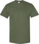Gildan Mens Heavy Cotton Short Sleeve T-Shirt Military Green L