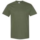 Gildan Mens Heavy Cotton Short Sleeve T-Shirt Military Green L