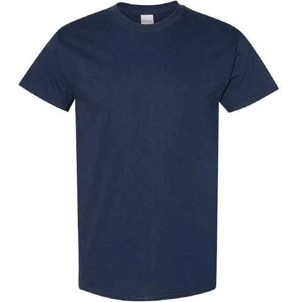 Gildan Mens Heavy Cotton Short Sleeve T-Shirt Navy M