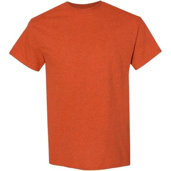 Gildan Mens Heavy Cotton Short Sleeve T-Shirt (Pack of 5) Antique Orange M