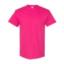 Gildan Mens Heavy Cotton Short Sleeve T-Shirt (Pack of 5) Heliconia XL