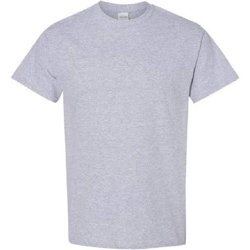Gildan Mens Heavy Cotton Short Sleeve T-Shirt Sport Grey M