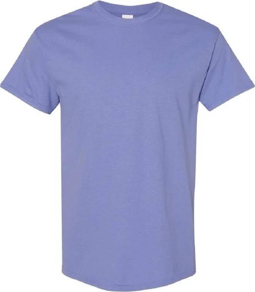 Gildan Mens Heavy Cotton Short Sleeve T-Shirt Violet XL
